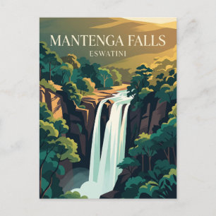Mantenga Naturreservat, Mantenga Wasserfälle Eswat Postkarte