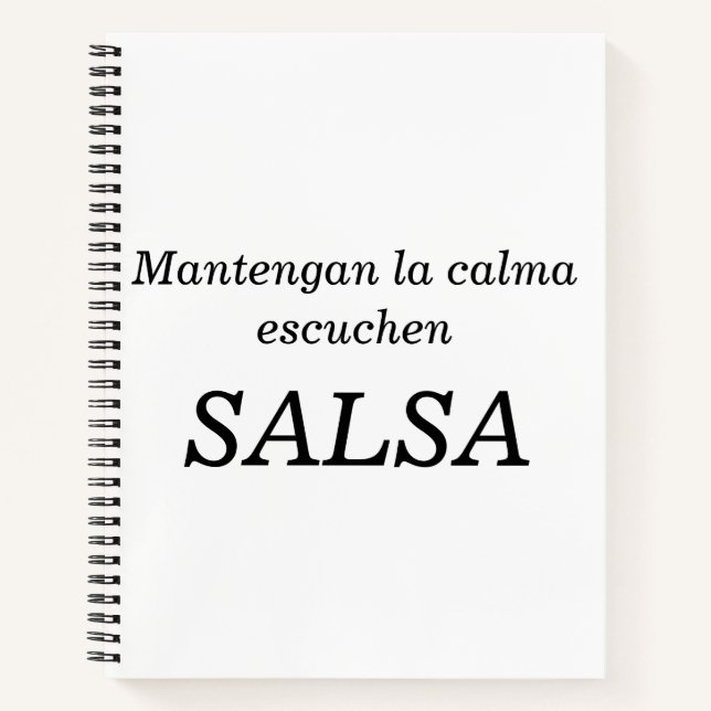 Mantengan la calma notizbuch (Vorderseite)