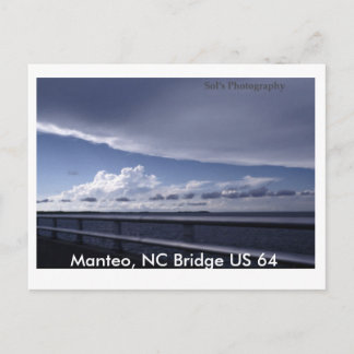 Manteo, NC Bridge US 64 Postkarte