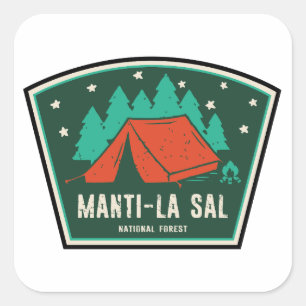 Manti-La Sal National Forest Camping Quadratischer Aufkleber