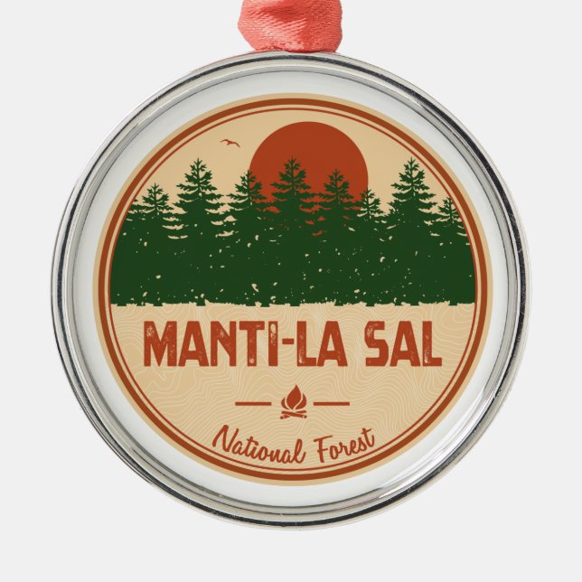 Manti-La Sal National Forest Ornament Aus Metall (Vorne)