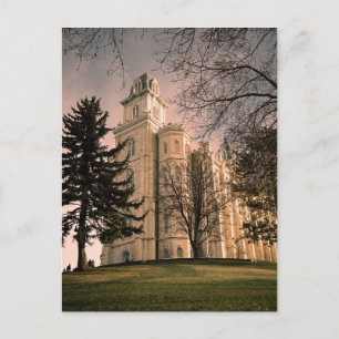 Manti Utah LDS Temple Postkarte