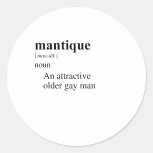 MANTIQUE RUNDER AUFKLEBER