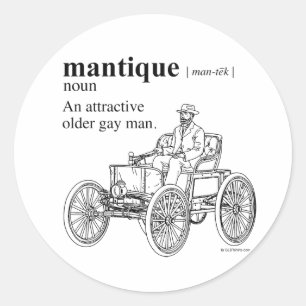 MANTIQUE RUNDER AUFKLEBER