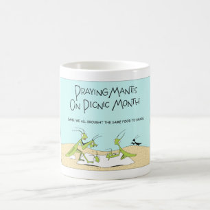 Mantis am Picnic-Monat beten Kaffeetasse
