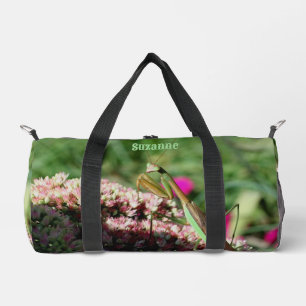 Mantis auf der Blume auf dem Meer Personalisiert Duffle Bag