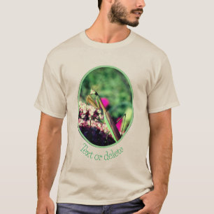 Mantis auf der Blume auf dem Meer Personalisiert T-Shirt