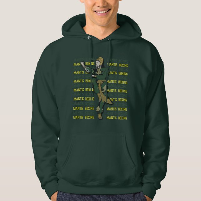 Mantis Boxing Wang Lang Green Hoodie (Vorderseite)