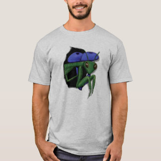 Mantis, die aus dem Loch schauen T-Shirt