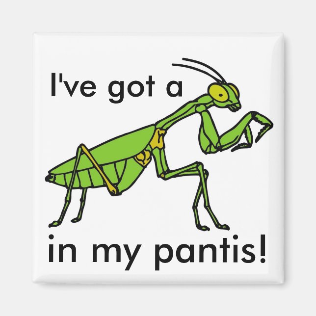 Mantis in meinen Pantis! Magnet (Vorne)