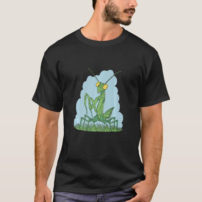Mantis-Insekt mit mächtigen Vorderbeinen Mantises  T-Shirt (Vorderseite)