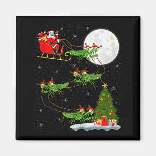 Mantis Insekt Weihnachtsmann Schlitten Fliegend Lu Magnet