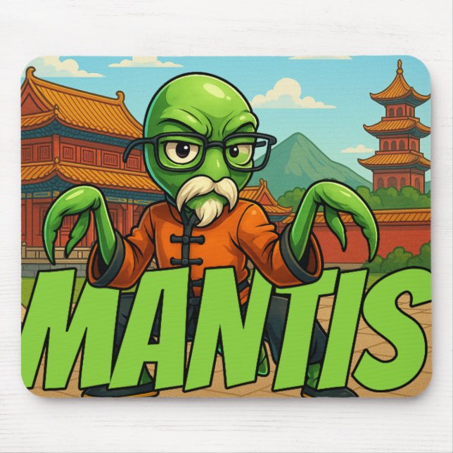 Mantis Kung Fu Mauspad mit Whip Hand (Vorne)