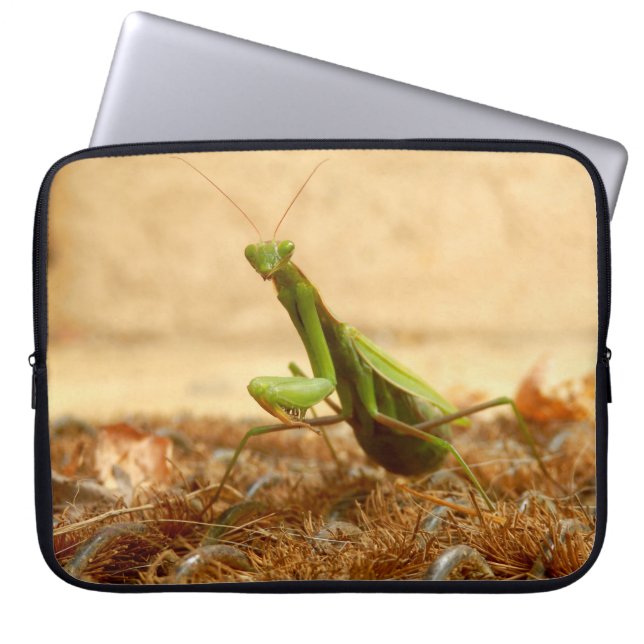 Mantis Laptop Sleeve beten (Vorderseite)