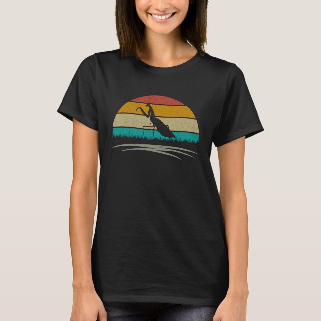 Mantis Retro beten Mantis T-Shirt (Vorderseite)