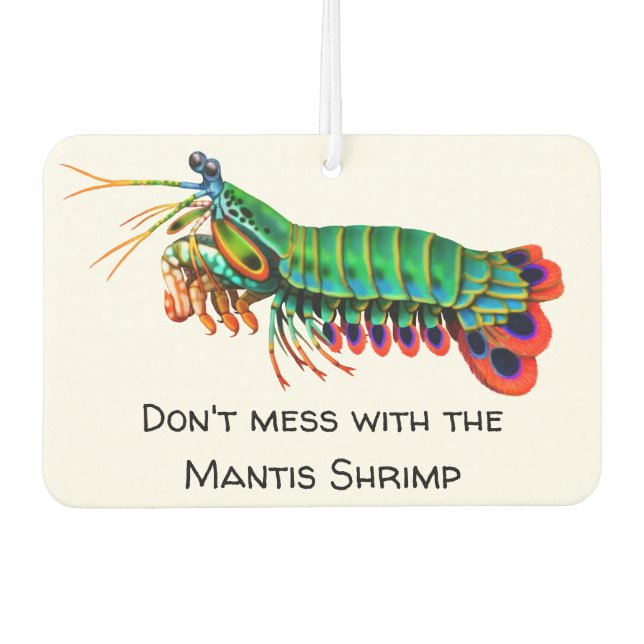 Mantis Shrimp Saltwater Aquarium Air Freshener Autolufterfrischer (Vorderseite)