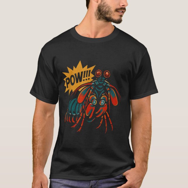 Mantis Shrimp W Punch Funny Ocean Animal  T-Shirt (Vorderseite)