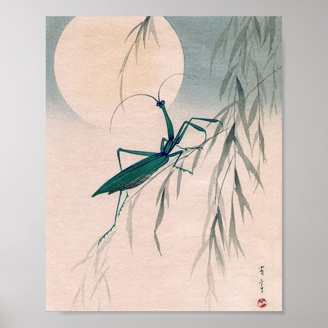 Mantis und der Mond beten, Watanabe Seitei Poster (Vorne)