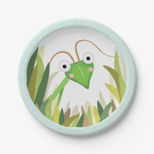 Mantis-Wanzen-Insekten-Papierplatten-Party im Pappteller