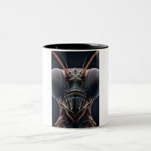 Mantis zu beten, Macro Nah Zweifarbige Tasse