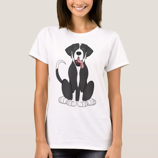 Mantle Great Dane für Männer Frauen Hund Lover Ges T-Shirt (Vorderseite)
