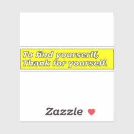 Mantra for living a beautiful life aufkleber