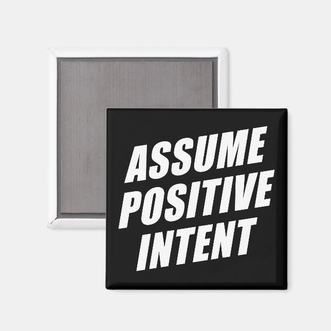 Mantra für die Affirmation Message - positive Absi Magnet (Vorderseite/Rückseite)