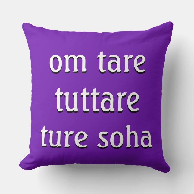 Mantra: om tare tuttare ture soha kissen (Vorderseite)