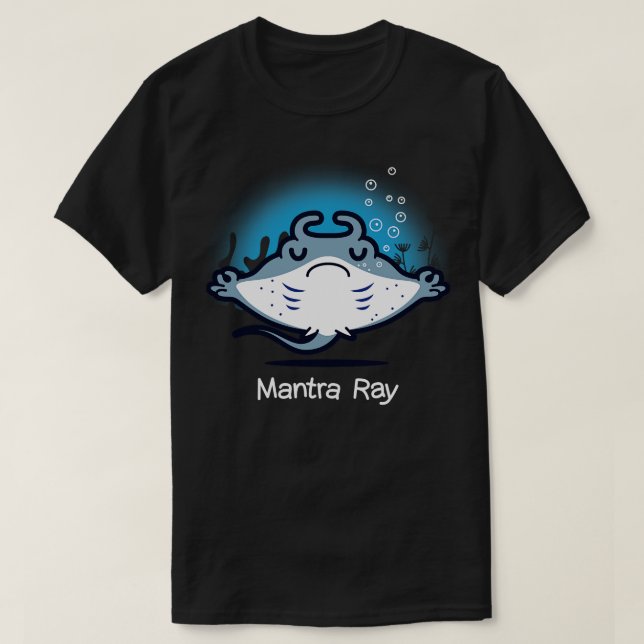 Mantra Ray Funny Niedlich Kawaii Manta Ray Doing Y T-Shirt (Design vorne)