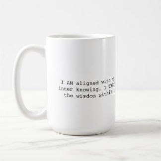 Mantra-Tasse 'Inneres Wissen' mit Gebetsportal Kaffeetasse