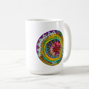 Mantra-Tasse mit dem Prayer-Portal - frei und frei Kaffeetasse