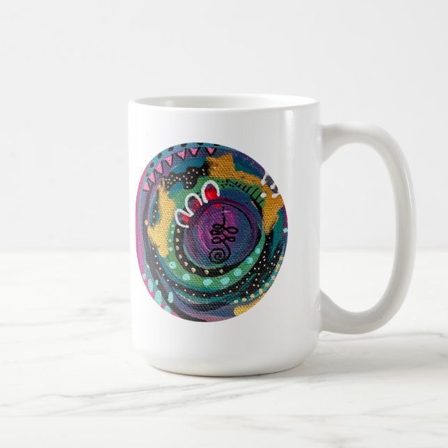 Mantra-Tasse mit Portal_freiheit Kaffeetasse (Rechts)