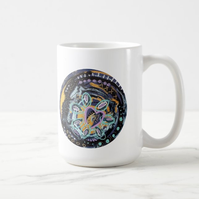Mantra Tasse mit Prayer Portal - innere Kenntnis (Rechts)