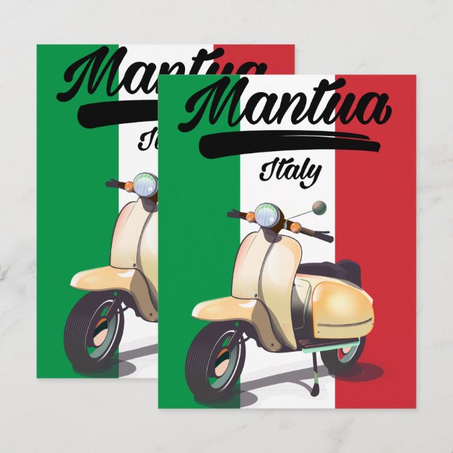 Mantua Italien Reiseplakat (Vorne/Hinten)