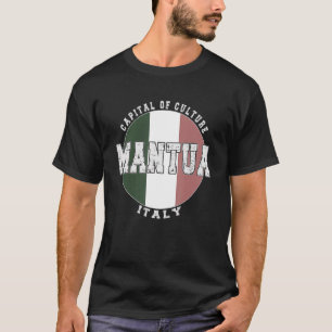Mantua Italien, Vintage italienische Flagge T-Shirt