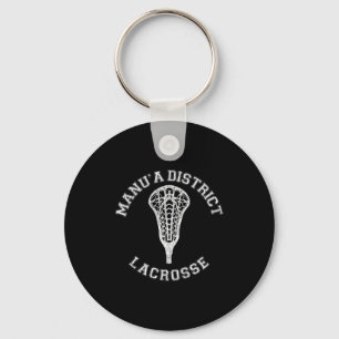 Manua District Lacrosse Mädchen Lax Retro Distress Schlüsselanhänger