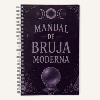 manual de bruja moderna violeta notizbuch