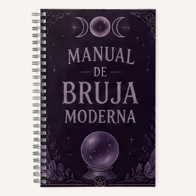 manual de bruja moderna violeta notizbuch (Vorderseite)
