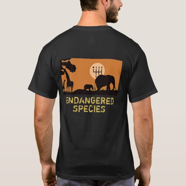 MANUAL - gefährdet T-Shirt (Rückseite)