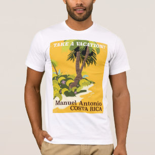 Manuel Antonio, Costa Rica Vintage-Reiseplakat T-Shirt