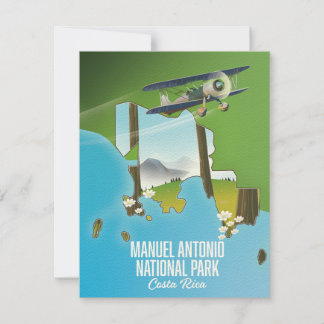 Manuel Antonio Nationalpark, Costa Rica Karte.