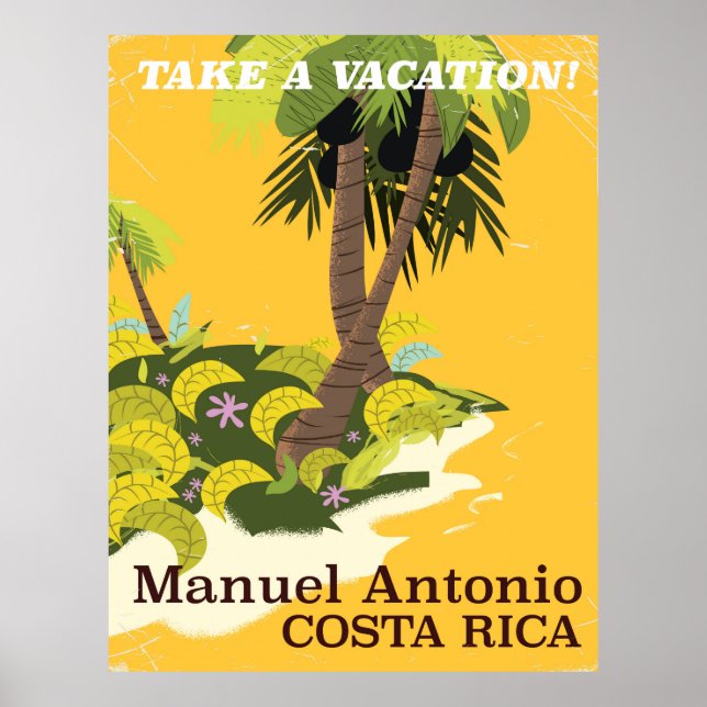 Manuel Antonio, Reiseplakat Costa Rica Poster (Vorne)