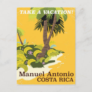 Manuel Antonio, Reiseplakat Costa Rica Postkarte
