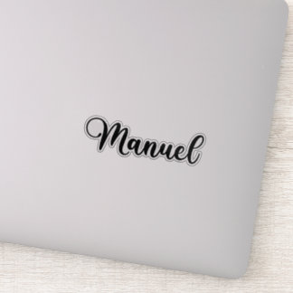 Manuel Name - Handgeschriebene Kalligrafie Aufkleber