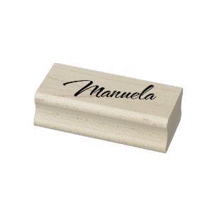 Manuela Name im dekorativen Schriftart Gummistempel