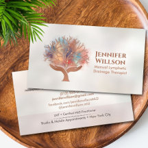 Manuelle Lymphdrainage-Therapeut Hände Baum