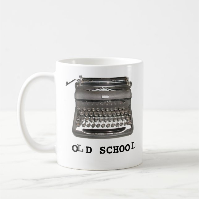 Manuelle Schreibmaschine "Old School" Tasse (Links)
