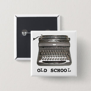 Manuelle Schreibmaschine "Old School"-Taste Button