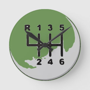 MANUELLE ÜBERMITTLUNG - FARBEN RUNDE WANDUHR