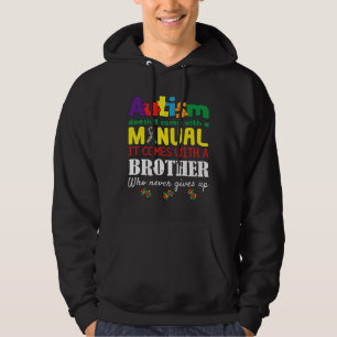 Manueller Bruder Puzzle Special Autismus Bewusstse Hoodie
